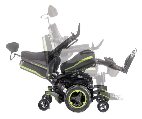 The different tilting positions of the Sedeo Lite Wheelchair