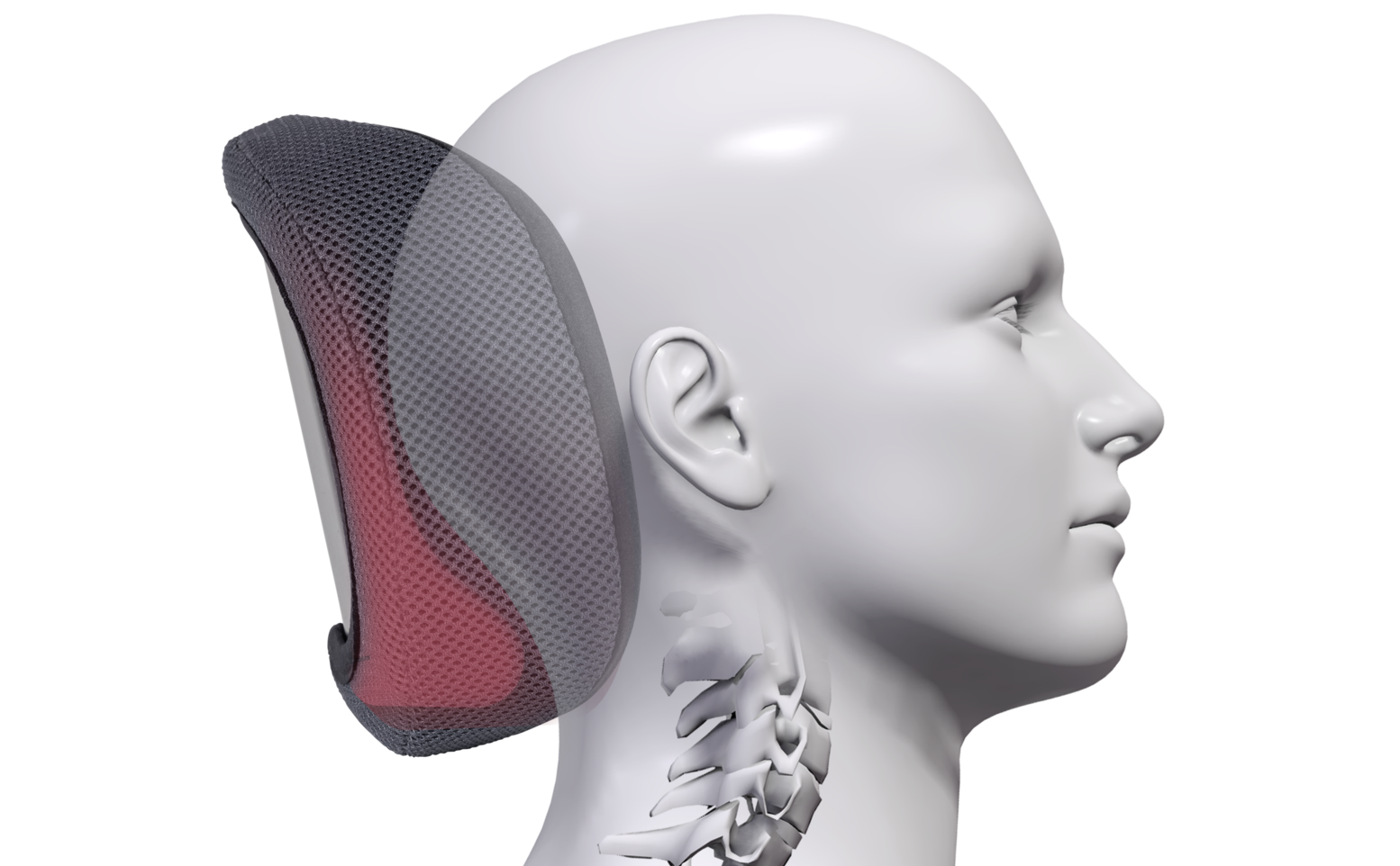 Spex Circle 250 Head Support with occipital shaping, offering lateral and rear head support for posture control.