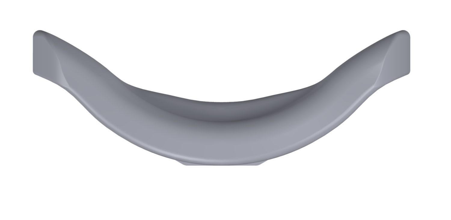 Spex Comfort 250 Head Support with flared ends, designed for gentle head cushioning and stabilisation.