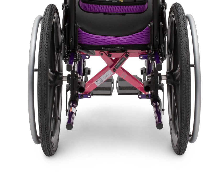 Zippie Xcape wheelchair with Spex crossbar, combining lightweight mobility with robust postural support.
