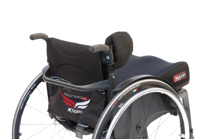 Lateral Cane Mount displayed on chair