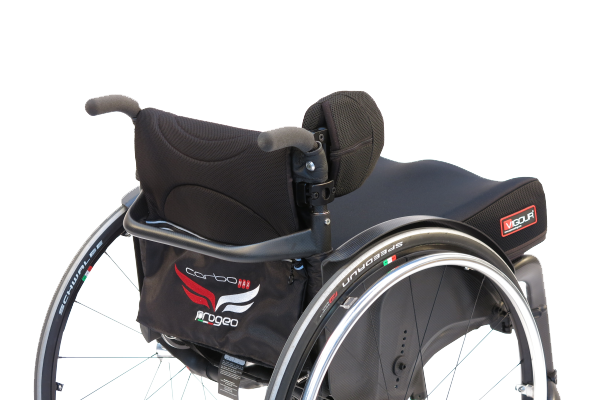 Lateral Cane Mount displayed on chair