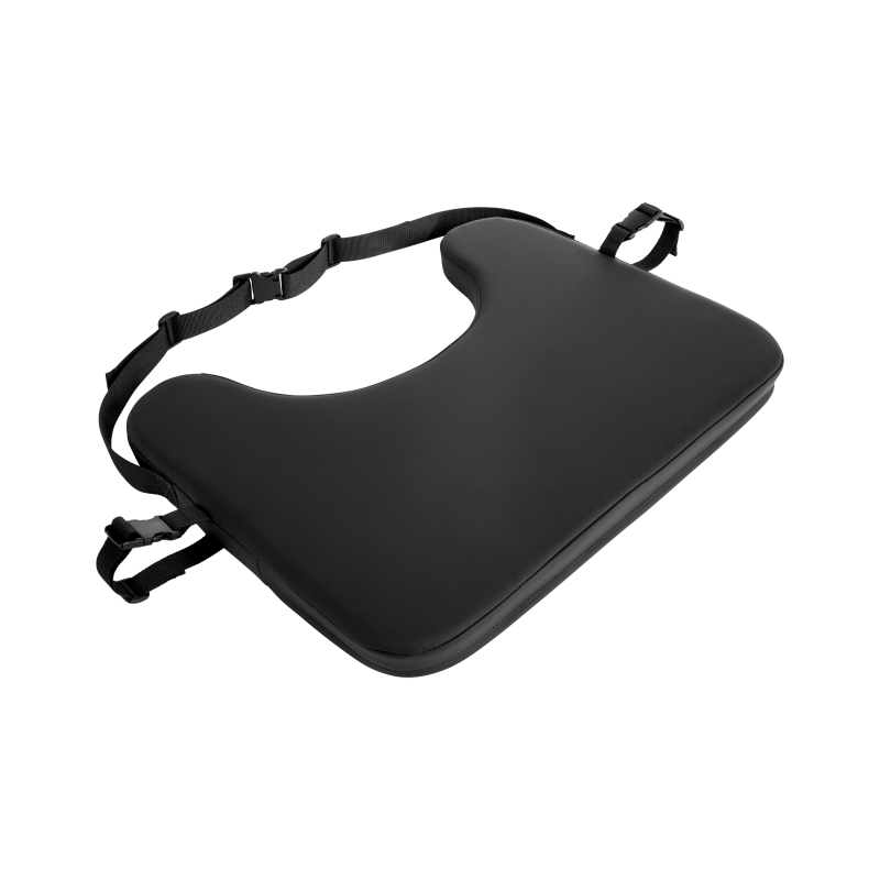 Medifab Soft Padded Tray in use, showcasing cushioned surface designed for user comfort and functional support during daily activities.