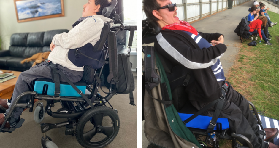 Jesse in a SPEX wheelchair