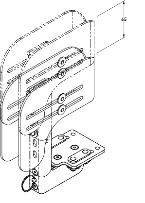 Pommel height adjust drawing