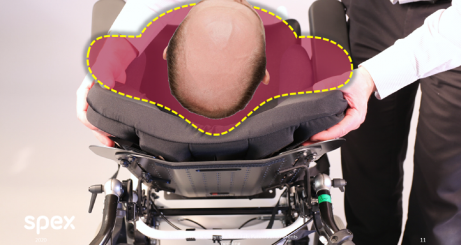 Spex back fitting from above.