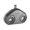 Front view of the Loud Mini Powerchair Horn
