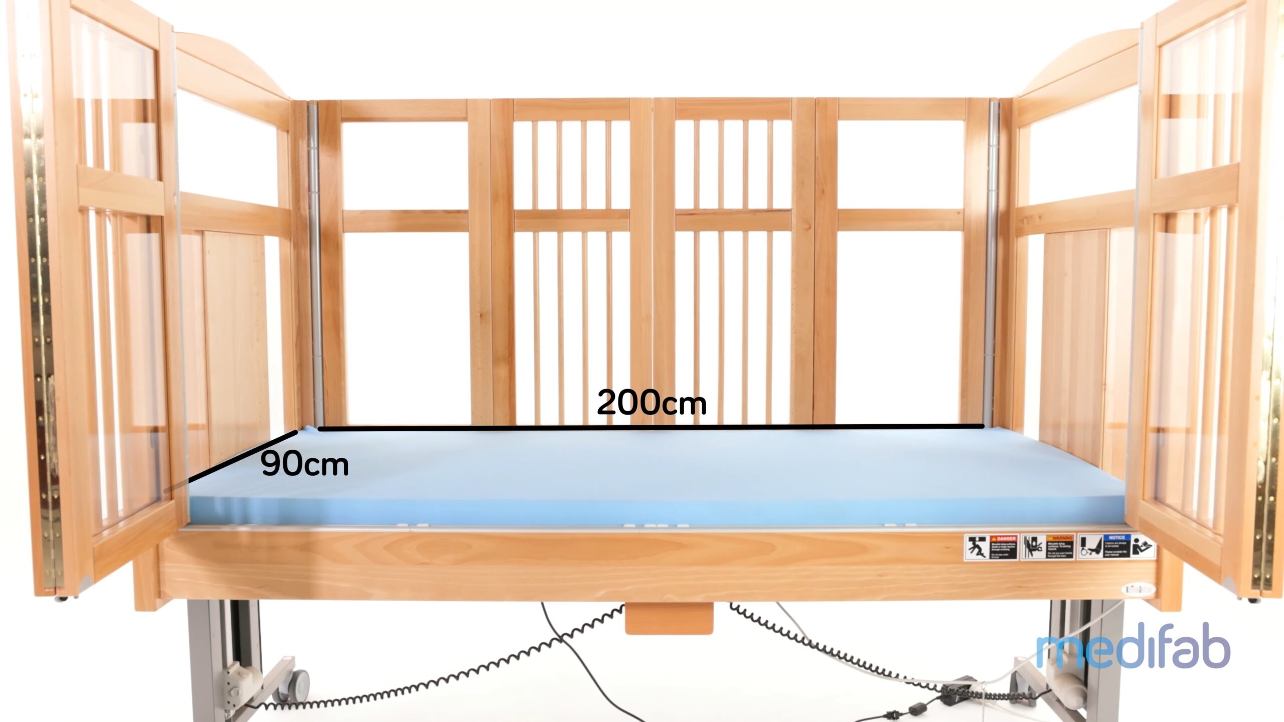 Size of a Genie bed video.