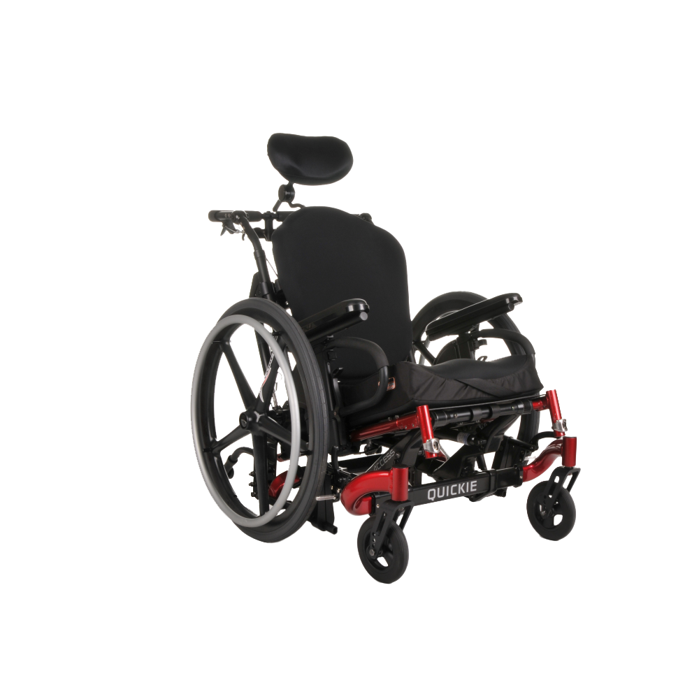 Bingo Wheelchair Canopy on Quickie frame, providing lightweight weather protection and enhanced comfort.