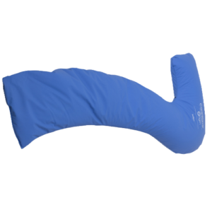 Blue body bolster Carewave cushion on a transparent background